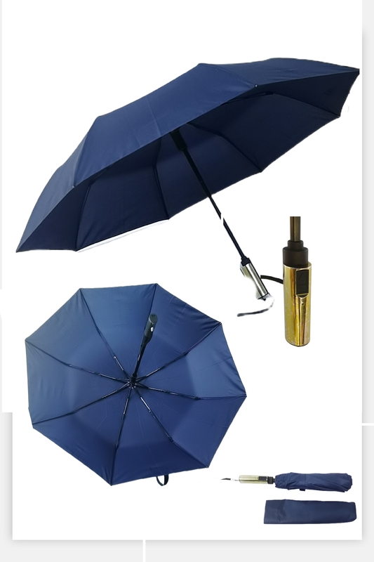 Chiếc ô đi du lịch gấp hoàn toàn tự động với công tắc điện 23 inch Chiếc ô nhỏ gọn cho du lịch