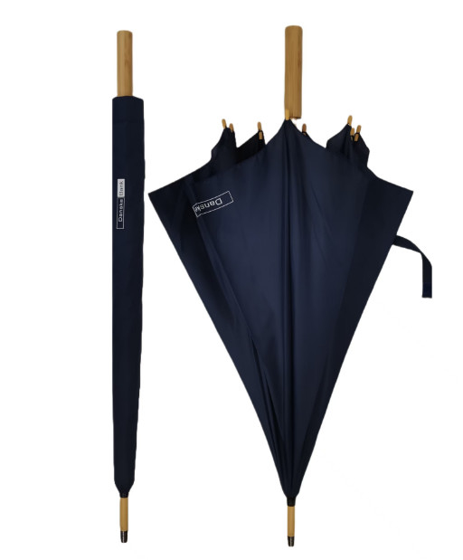 Bảo vệ Môi trường Super Light gỗ dù sườn sợi thủy tinh tự động mở 23 inch 8 tấm