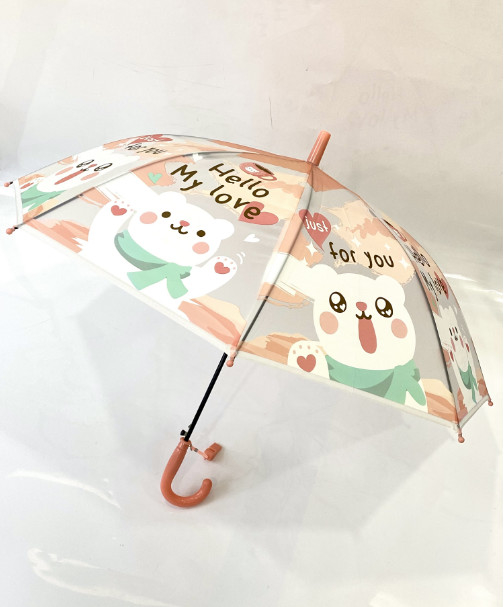 19 "8K Auto POE Mô hình phim hoạt hình trong suốt của trẻ em dù xương thẳng với còi