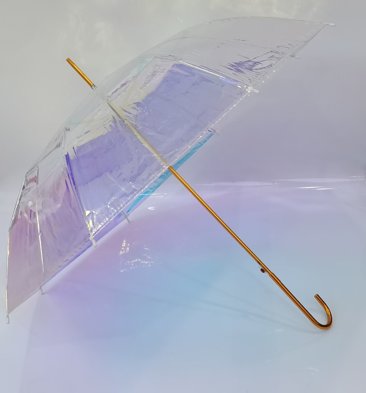 Tự động mở Mây dù rõ ràng Giấc mơ lãng mạn màu sắc đẹp Aurora Mây dù trong suốt