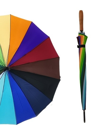 30 Inch Chromatic mens Golf Umbrella Metal Shaft gỗ xử lý với in chuyển nhiệt