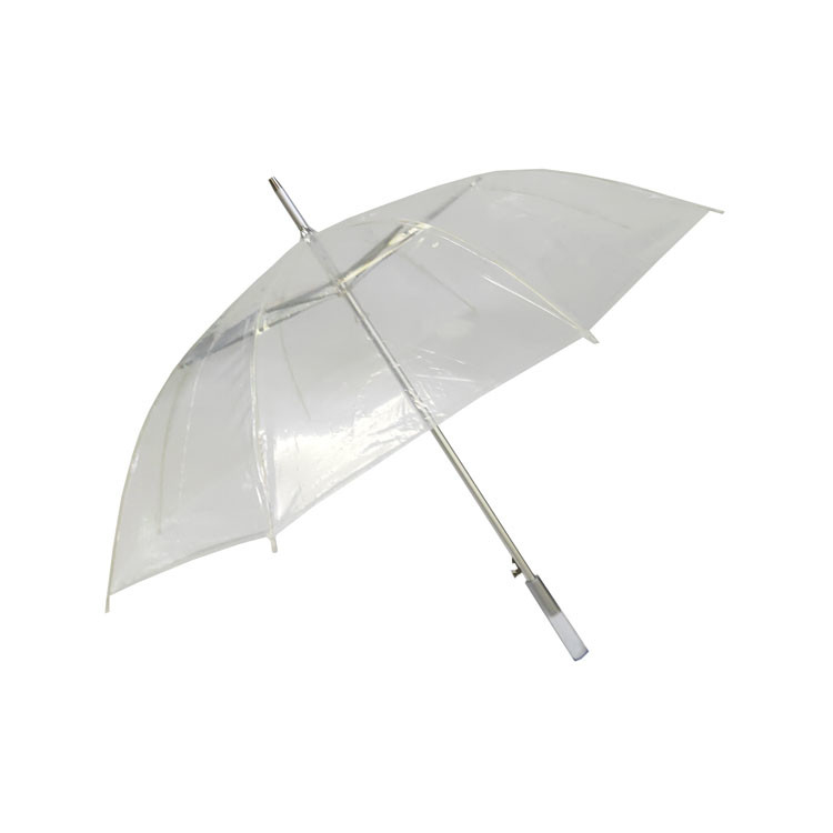 Chiếc ô mái che rõ ràng cho mưa sườn sợi thủy tinh và thiết kế tùy chỉnh 23 inch với trục nhôm