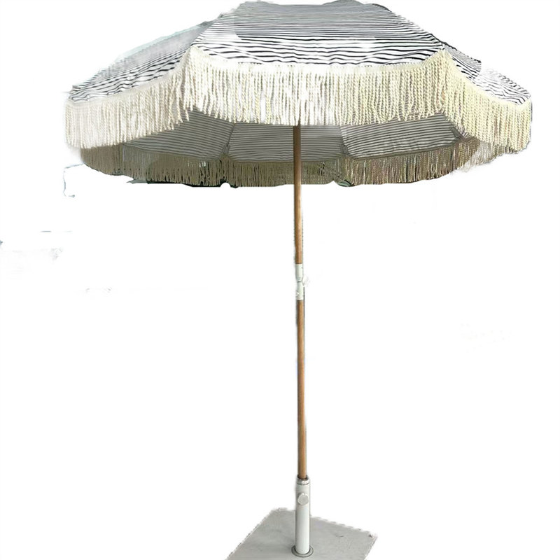 Vải UV bãi biển ô che mặt trời 210T Oxford vải với lớp phủ bạc Logo chấp nhận được