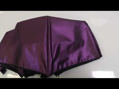 Fully automatic 3 fold VU umbrella with vinyl coated and black piping