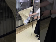 Chiếc ô Pongee ngoài trời được cá nhân hóa với xương sườn kim loại và sợi thủy tinh chống gió